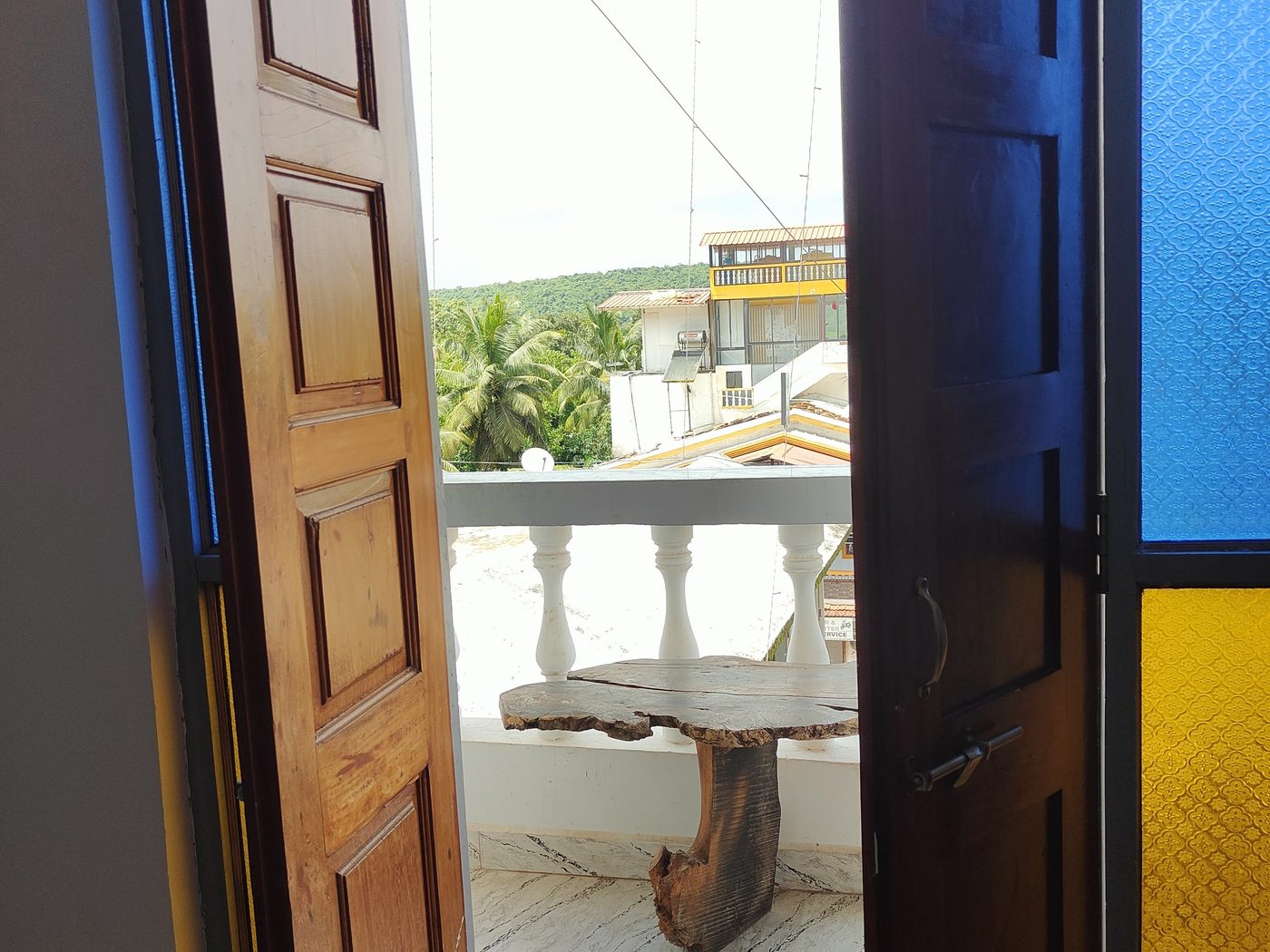 Doors to the balcony